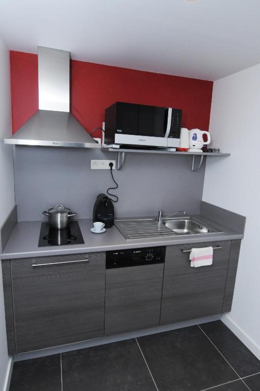 Apartamento Les Communs Du Manoir Écully Habitación foto